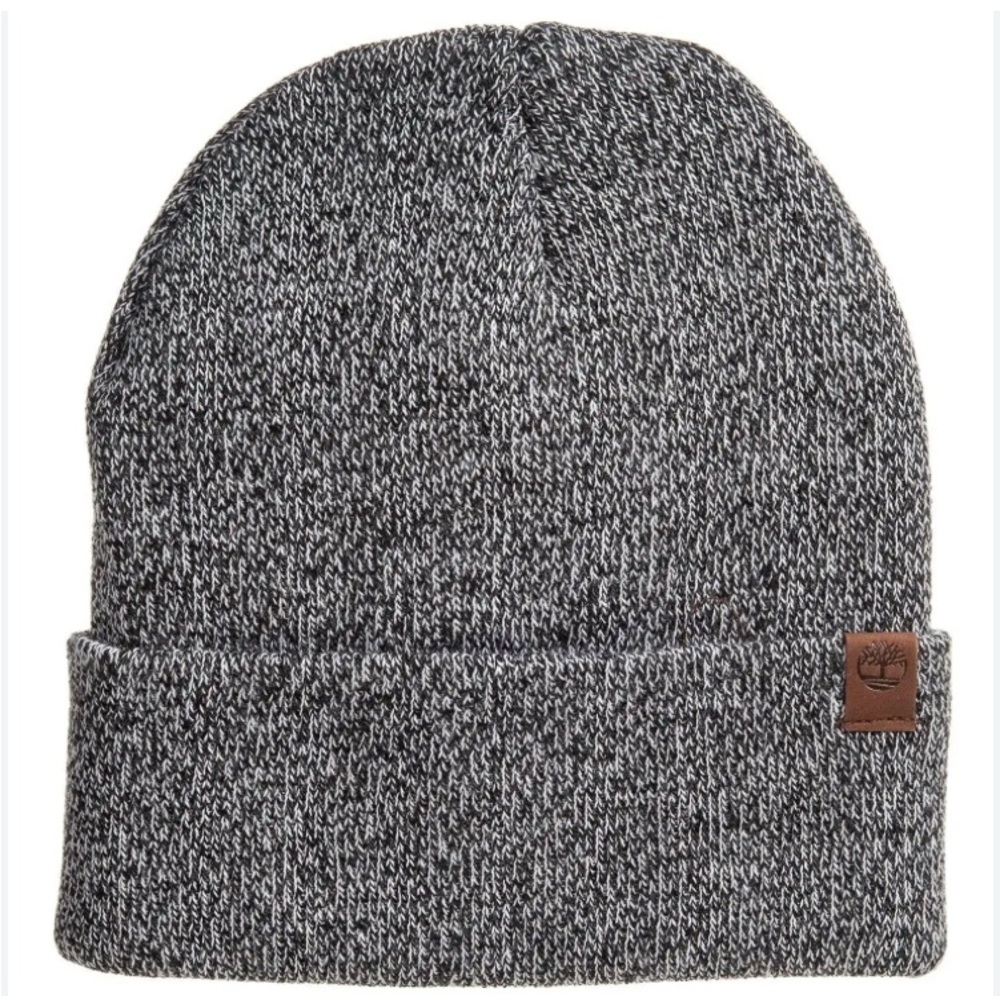 Timberland Men's Gray Marled Cuffed Beanie OS EUC